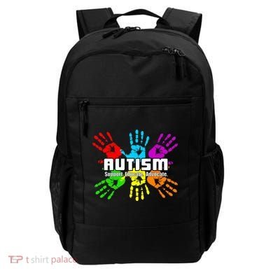 Support Educate Advocate Autism Handprint Backpack