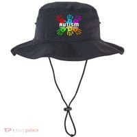 Support Educate Advocate Autism Handprint Bucket Hat thumb 0