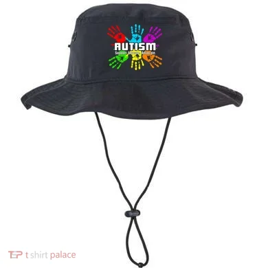 Support Educate Advocate Autism Handprint Bucket Hat