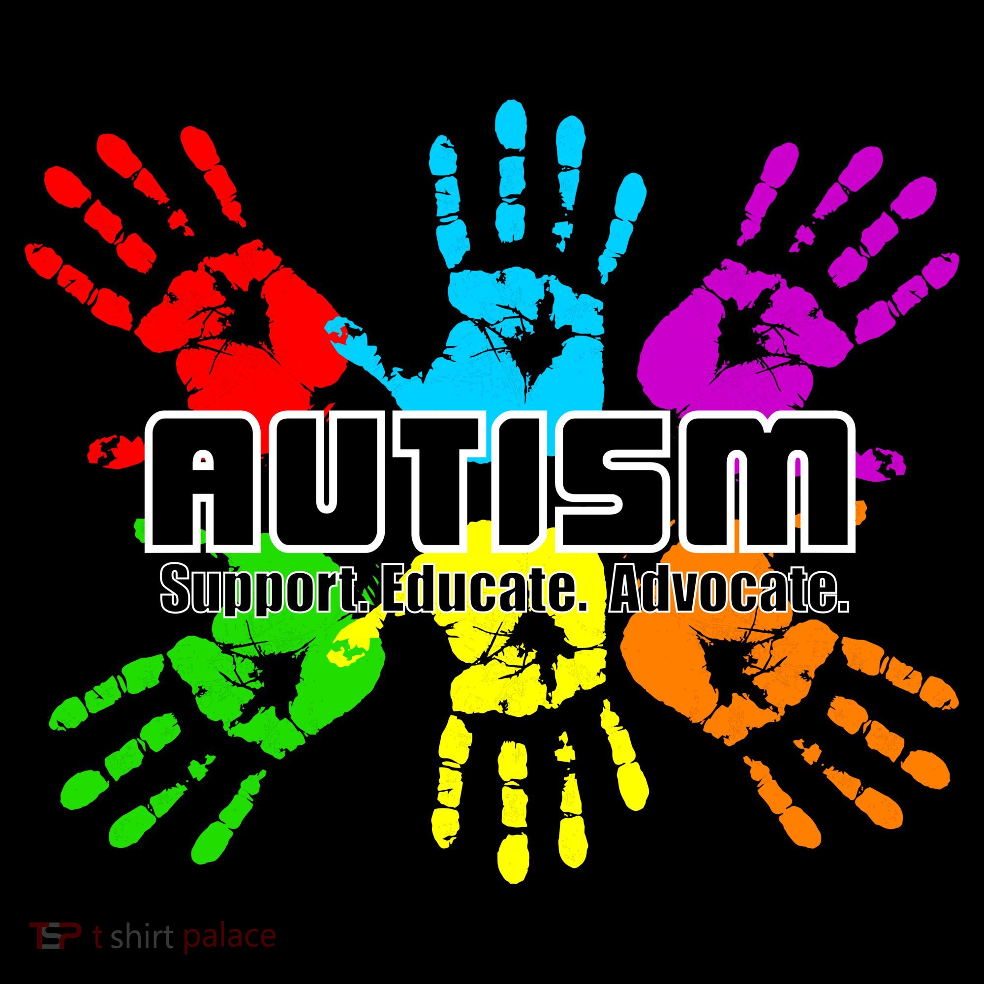 Support Educate Advocate Autism Handprint Coffee Mug