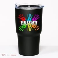 Support Educate Advocate Autism Handprint Tumbler thumb 0