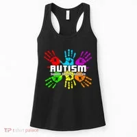 Support Educate Advocate Autism Handprint Women's Tank Top thumb 0