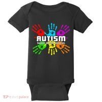 Support Educate Advocate Autism Handprint Baby Bodysuit thumb 0