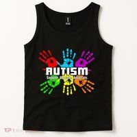 Support Educate Advocate Autism Handprint Tank Top thumb 2