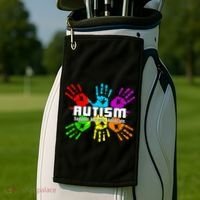 Support Educate Advocate Autism Handprint Golf Towel thumb 2