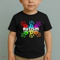 Support Educate Advocate Autism Handprint Toddler T-Shirt thumb 2