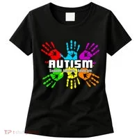 Support Educate Advocate Autism Handprint Women's T-Shirt thumb 0