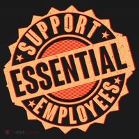 Support Essential Employees USA-Made Doggie Bandana thumb 2