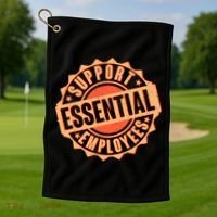 Support Essential Employees Golf Towel thumb 1