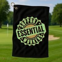 Support Essential Workers Golf Towel thumb 1