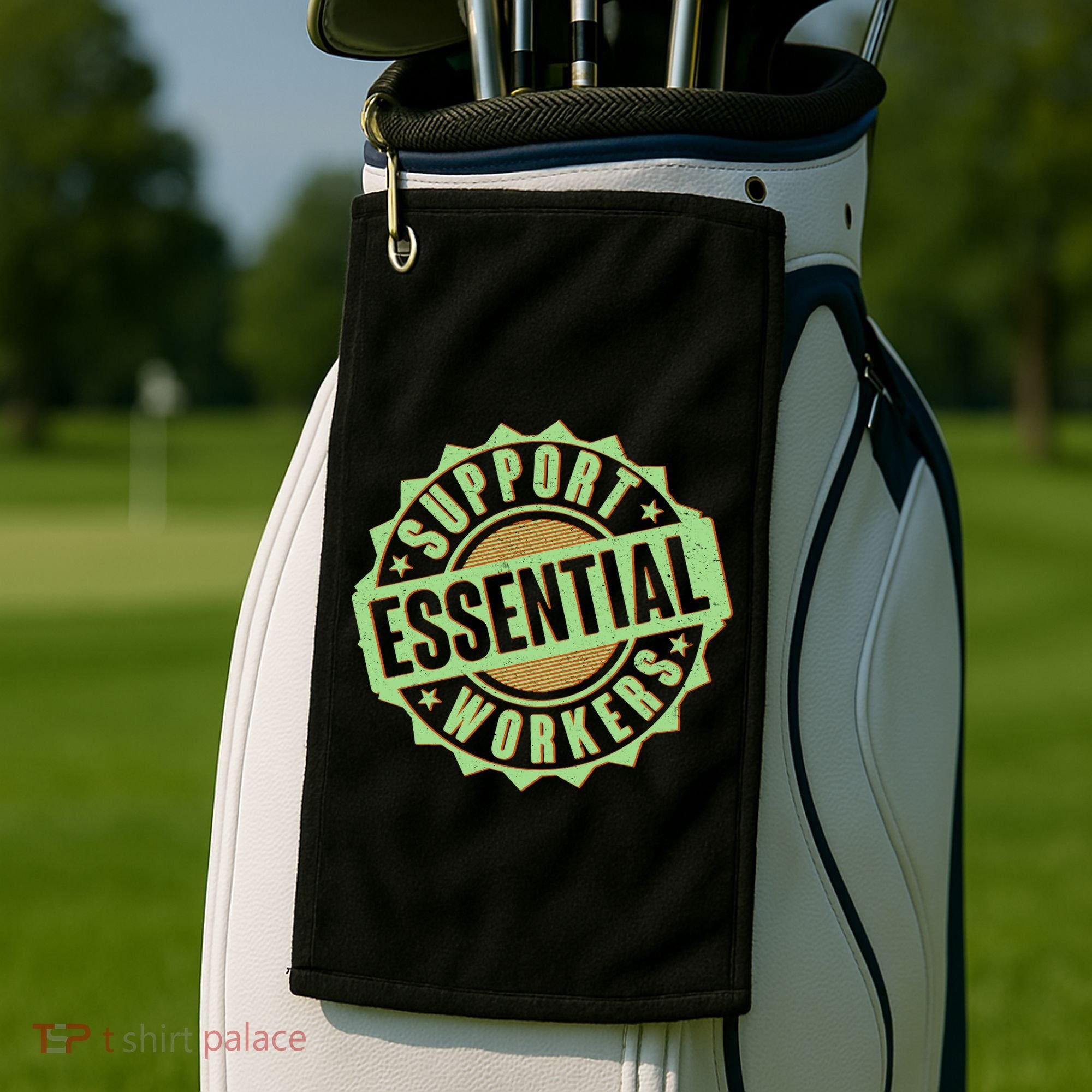 Support Essential Workers Golf Towel