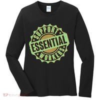 Support Essential Workers Women's Long Sleeve Shirt thumb 0