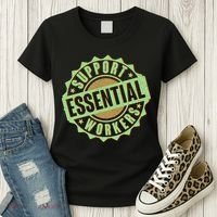 Support Essential Workers Women's T-Shirt thumb 3