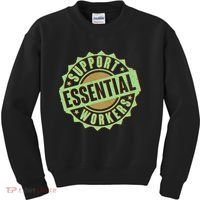 Support Essential Workers Kids Sweatshirt thumb 0