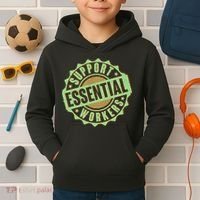 Support Essential Workers Kids Hoodie thumb 2