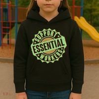 Support Essential Workers Kids Hoodie thumb 3