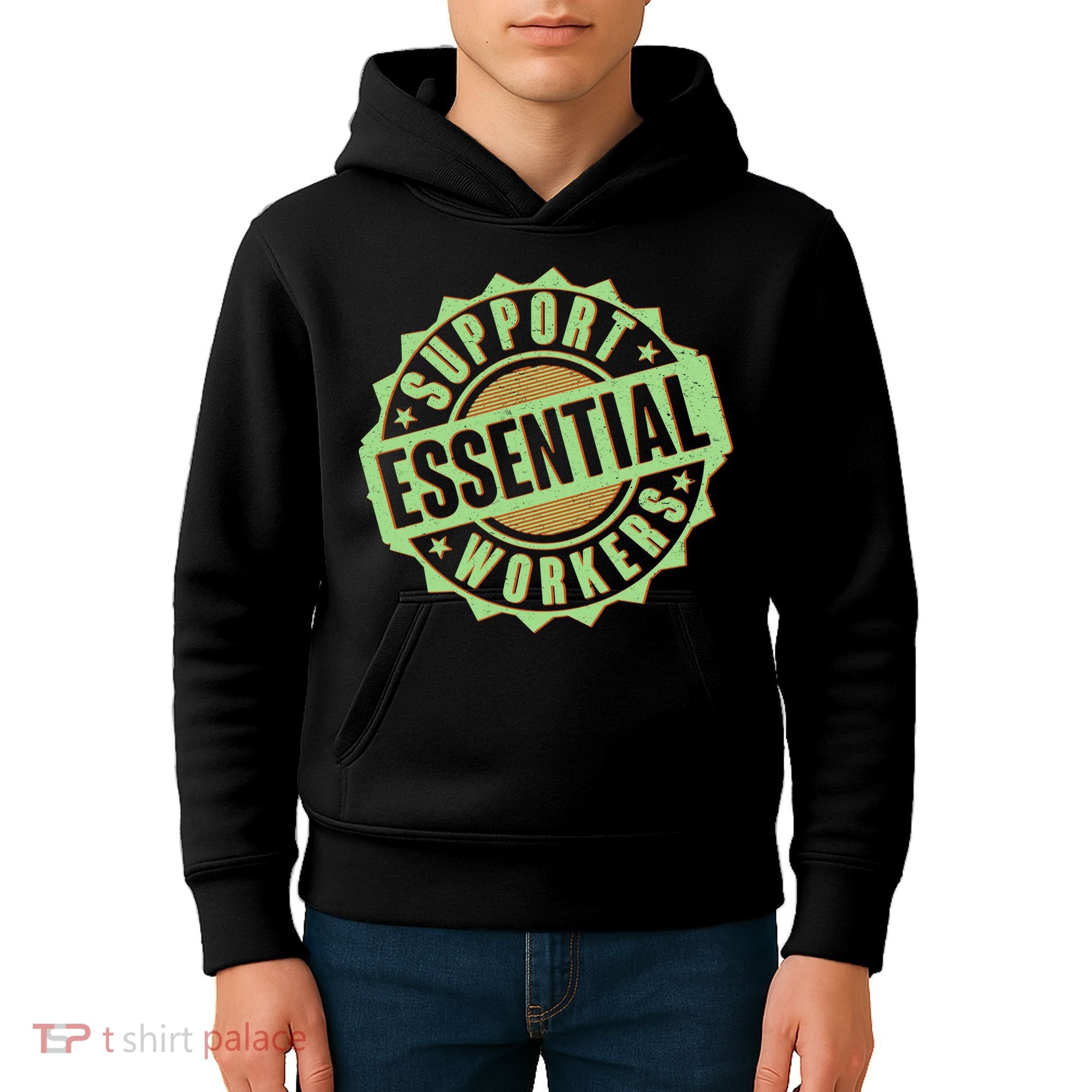 Support Essential Workers Kids Hoodie