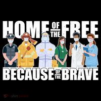 Support Frontline Workers Home Of The Free Backpack thumb 2