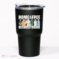 Support Frontline Workers Home Of The Free Tumbler thumb 0