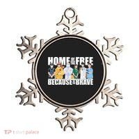 Support Frontline Workers Home Of The Free Ornament thumb 0