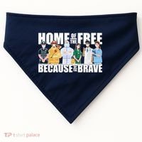 Support Frontline Workers Home Of The Free USA-Made Doggie Bandana thumb 0
