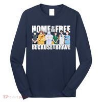 Support Frontline Workers Home Of The Free Long Sleeve Shirt thumb 0