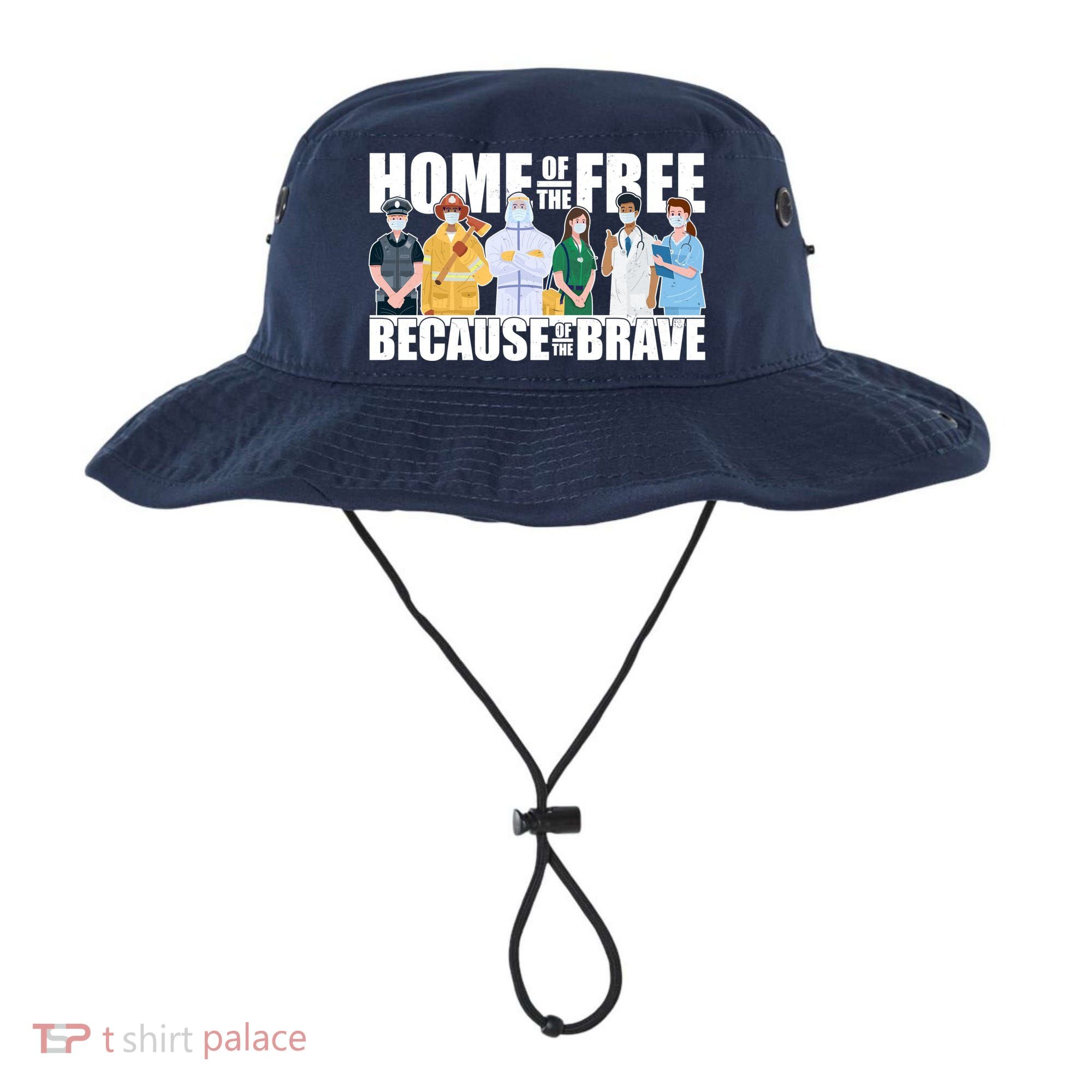 Support Frontline Workers Home Of The Free Bucket Hat