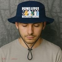 Support Frontline Workers Home Of The Free Bucket Hat thumb 2