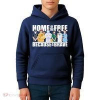 Support Frontline Workers Home Of The Free Kids Hoodie thumb 4