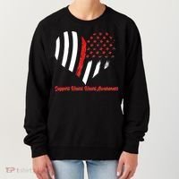 Support Heart Health Awareness - American US Flag Women's Sweatshirt thumb 0