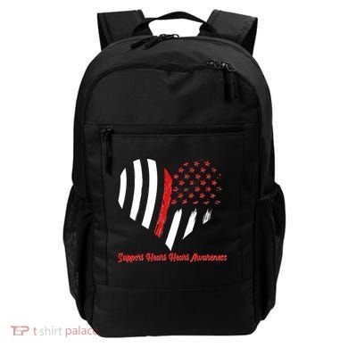 Support Heart Health Awareness - American US Flag Backpack