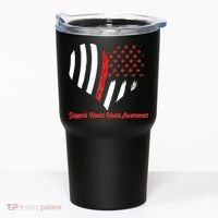 Support Heart Health Awareness - American US Flag Tumbler thumb 0