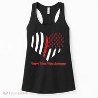 Support Heart Health Awareness - American US Flag Women's Tank Top thumb 0