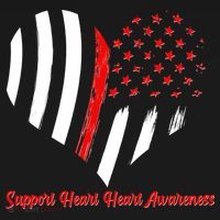 Support Heart Health Awareness - American US Flag Women's Tank Top thumb 5