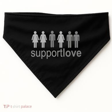 Support Love Equal Rights USA-Made Doggie Bandana