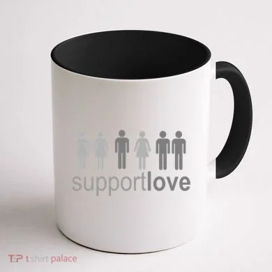 Support Love Equal Rights Coffee Mug back