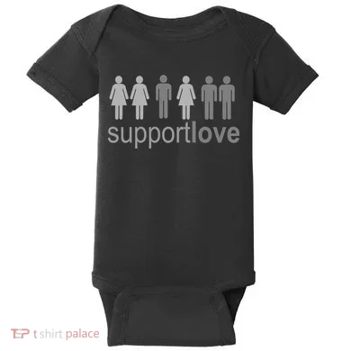 Support Love Equal Rights Baby Bodysuit