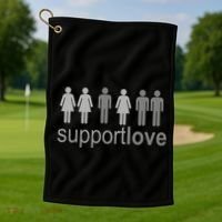 Support Love Equal Rights Golf Towel thumb 1