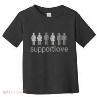 Support Love Equal Rights Toddler T-Shirt thumb 0