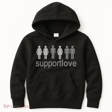 Support Love Equal Rights Kids Hoodie
