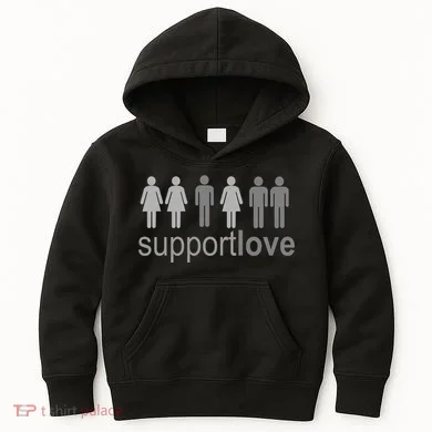 Support Love Equal Rights Kids Hoodie