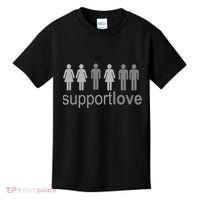 Support Love Equal Rights Kids T-Shirt thumb 0