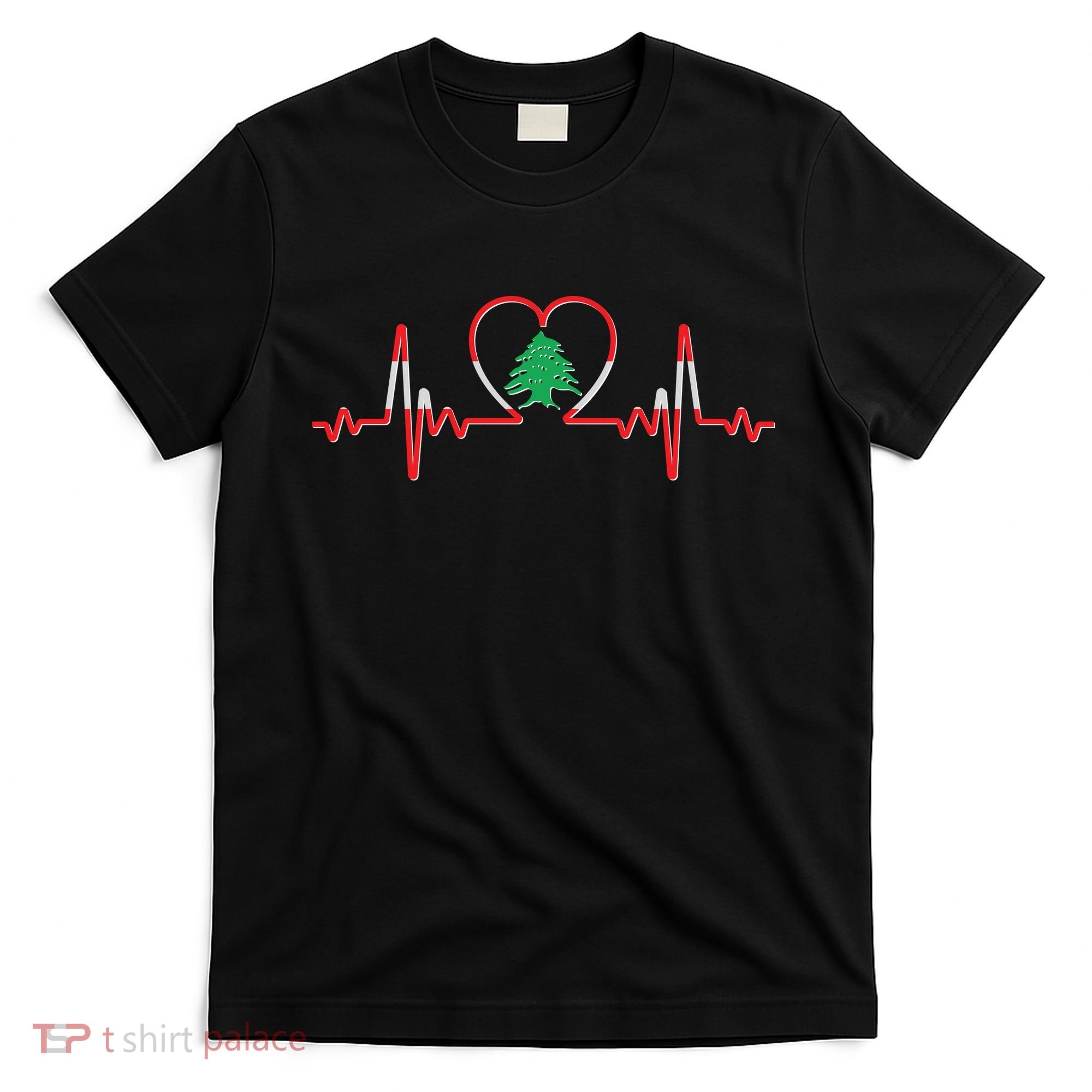 Support Love Lebanon Heartbeat T-Shirt