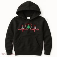 Support Love Lebanon Heartbeat Kids Hoodie thumb 0