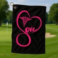 Support Love Nurses Golf Towel thumb 1