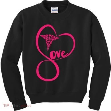 Support Love Nurses Kids Sweatshirt
