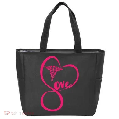 Support Love Nurses Tote Bag