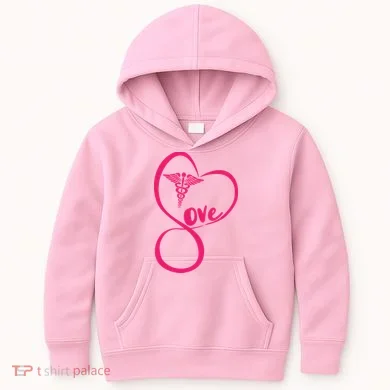 Support Love Nurses Kids Hoodie