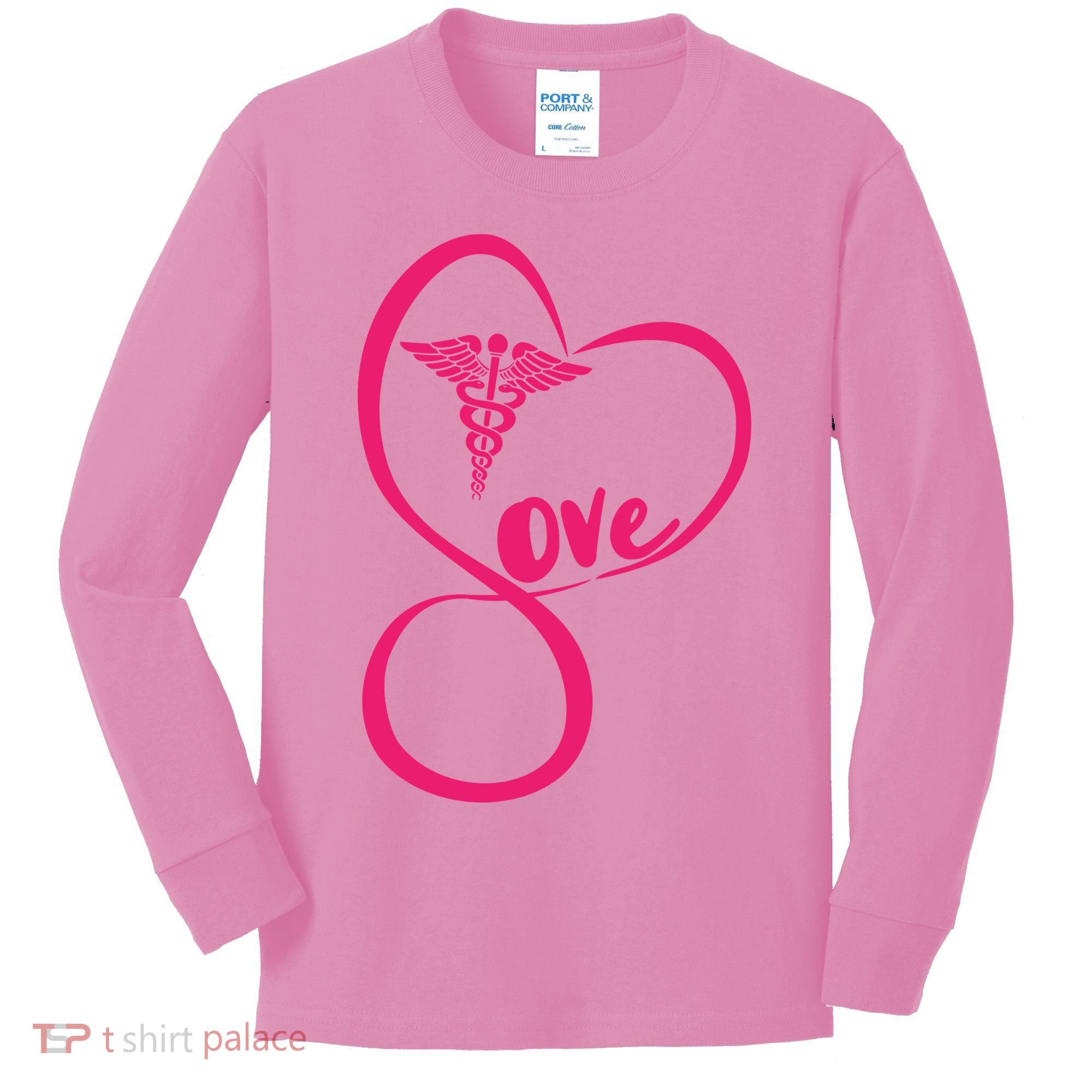 Support Love Nurses Kids Long Sleeve Shirt