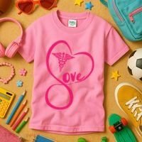 Support Love Nurses Kids T-Shirt thumb 3